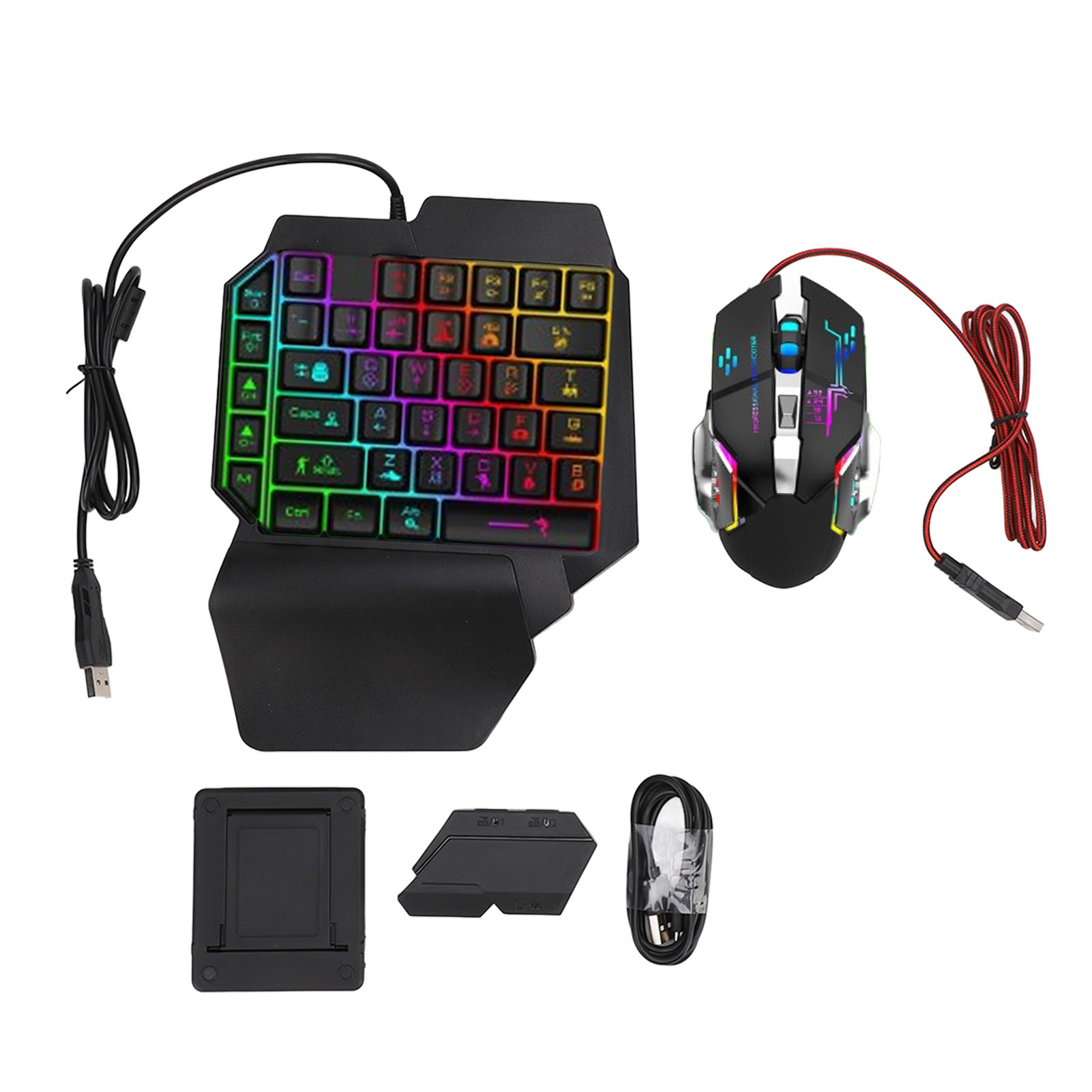 Gaming Keyboard And Mouse Combo - مجموعة محول لوحة مفاتيح وفأرة، لوحة
