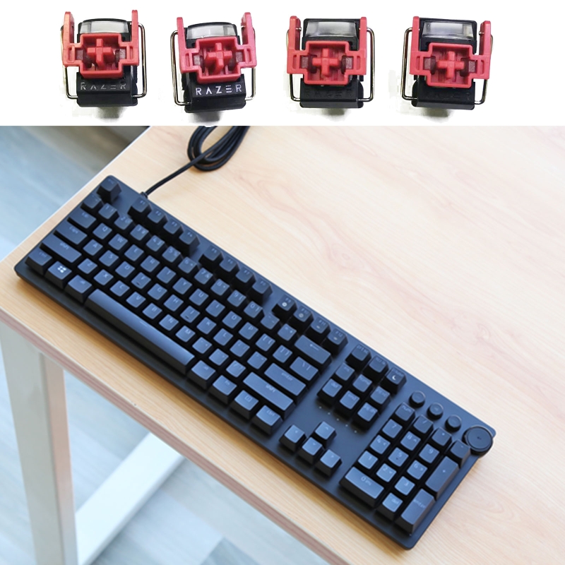 Gaming Keyboard Ergo - 4 قطعة V2 Slient Liner الأحمر