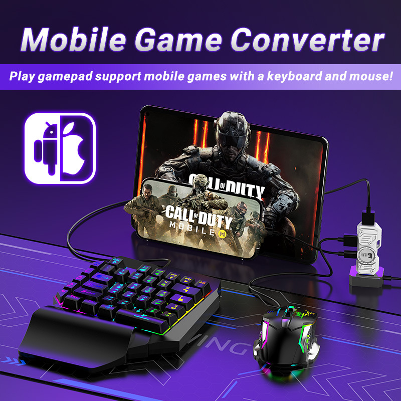 Gaming Keyboard And Mouse Converter For Mobile - مجموعة محول ألعاب الهاتف المحمول، مجموعة