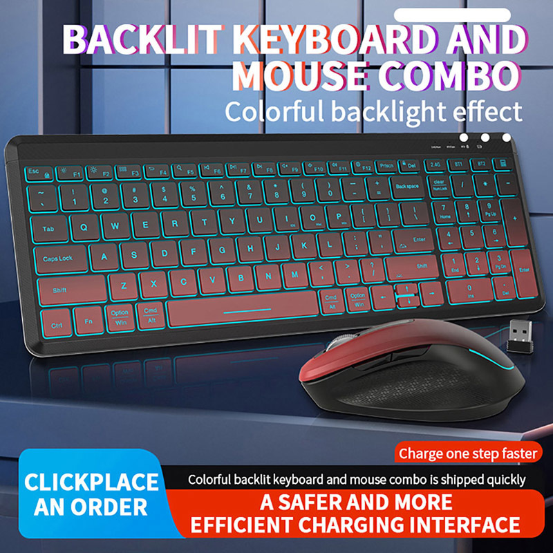 لوحة مفاتيح لاسلكية صامتة بألو - مراجعة Gaming Keyboard And Mouse Combo وسعره