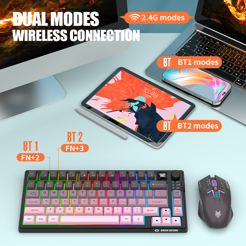 2.4G مجموعة لوحة مفاتيح وماوس  - مراجعة Gaming Keyboard And Mouse Combo وسعره