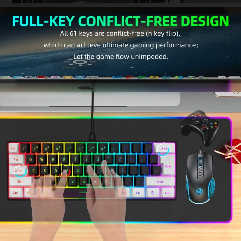 طقم لوحة مفاتيح وماوس للألعاب  - مراجعة Gaming Keyboard And Mouse Combo وسعره