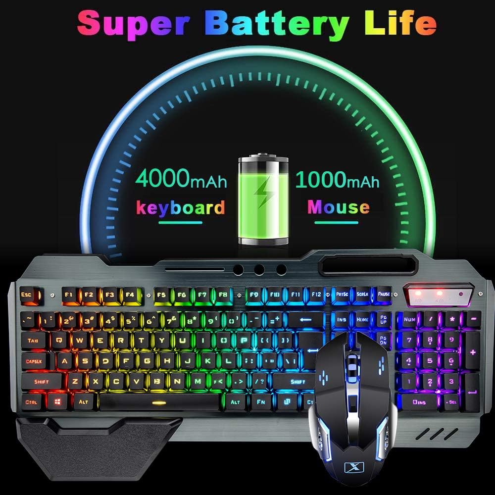 مجموعة لوحة مفاتيح وماوس لاسلك - مراجعة Gaming Keyboard And Mouse Combo وسعره