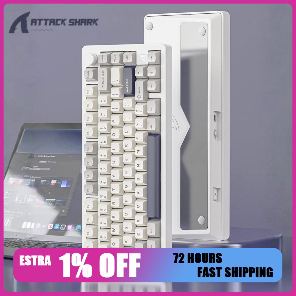لوحة مفاتيح ميكانيكية Attack S - مراجعة Gaming Keyboard Mechanical Wireless وسعره