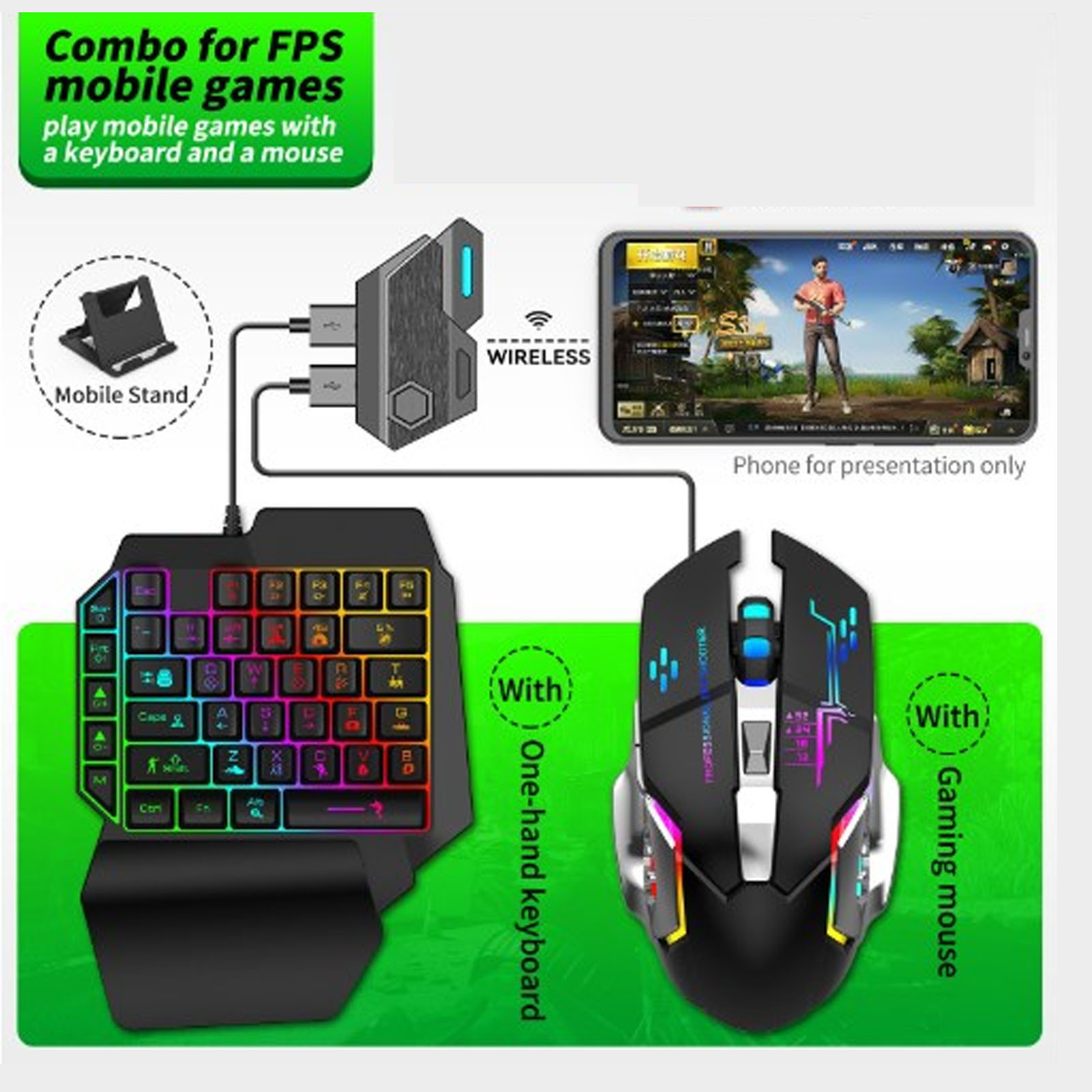 مجموعة ألعاب الهاتف المحمول كو - مراجعة Gaming Keyboard And Mouse Combo وسعره