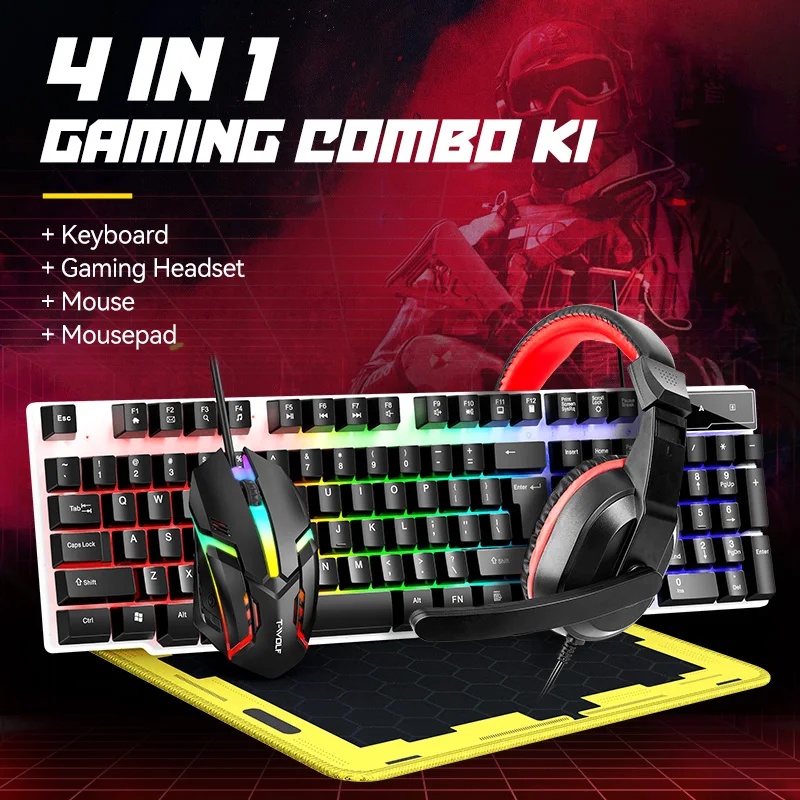 مجموعة لوحة مفاتيح وفأرة USB ج - مراجعة Gaming Keyboard And Mouse Combo وسعره